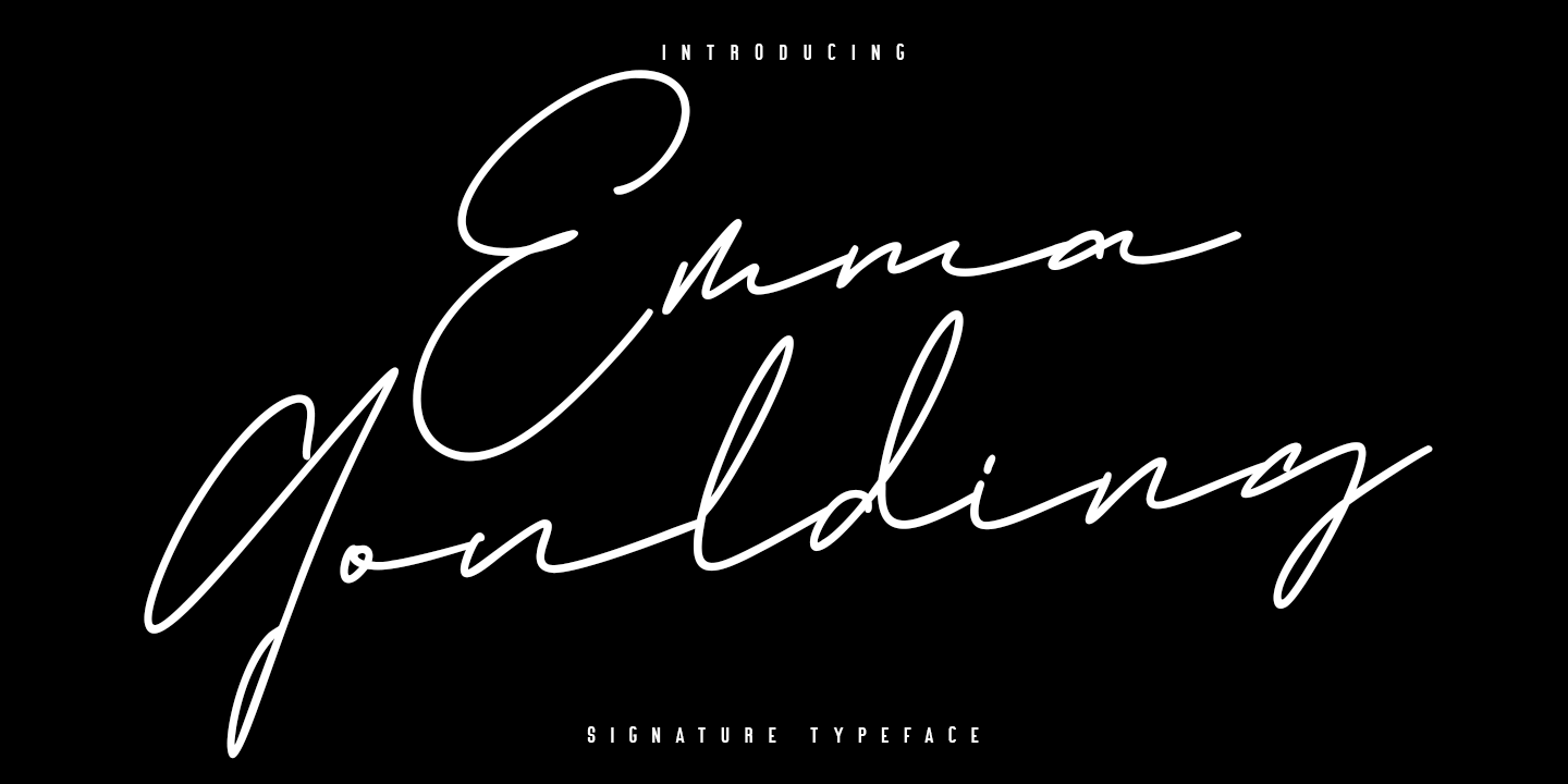Beispiel einer Emma Goulding-Schriftart #1